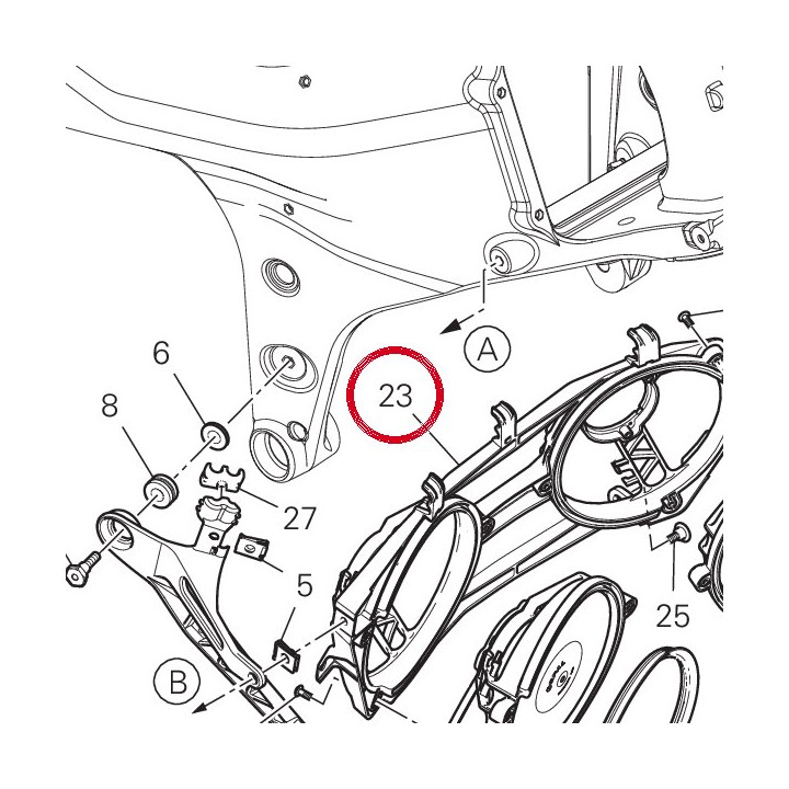 Support electroventilateur — réf. 82718832A | Ducati Store