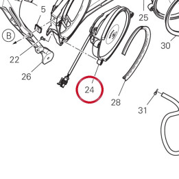 Electro-Ventilateur droite — réf. 55020321A | Ducati Store
