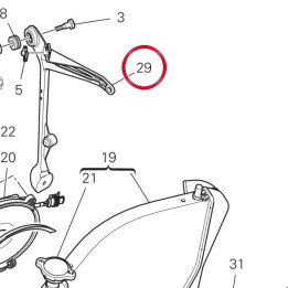 Support gauche 82718811A — réf. 82718811A | Ducati Store