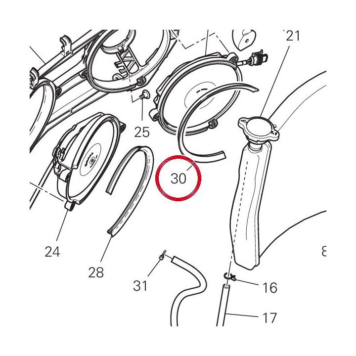 Joint gauche 79110931A — réf. 79110931A | Ducati Store