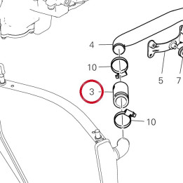Tuyau eau 80018131A — réf. 80018131A | Ducati Store