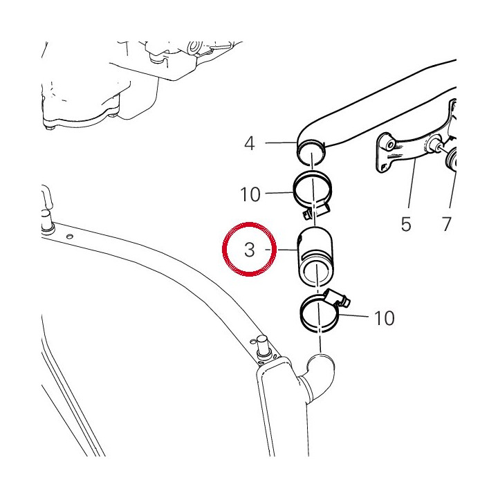 Tuyau eau 80018131A — réf. 80018131A | Ducati Store