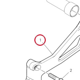 Support gauche 8291P781AB — réf. 8291P781AB | Ducati Store