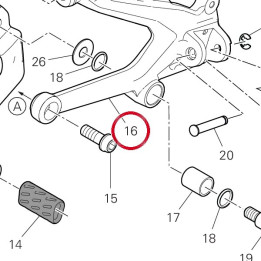 Plaque G. arrière — réf. 82413951AB | Ducati Store