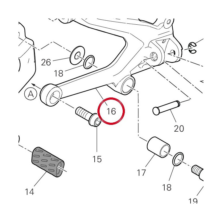 Plaque G. arrière — réf. 82413951AB | Ducati Store