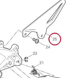 Pare-Talon avant gauche — réf. 24716141AB | Ducati Store