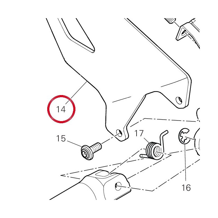 Pare-Talon avant droit — réf. 24716131AB | Ducati Store