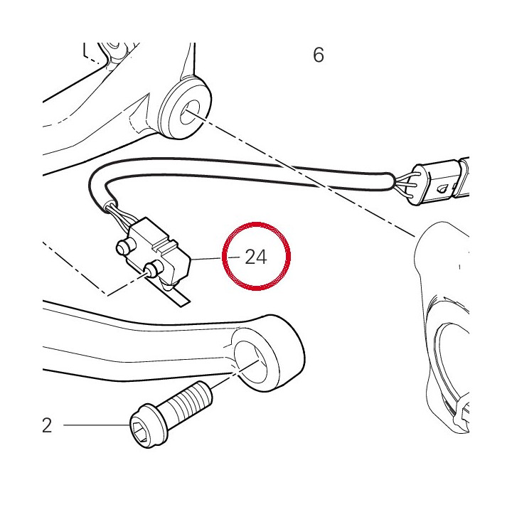 Interrupteur stop arrière — réf. 53920421C | Ducati Store