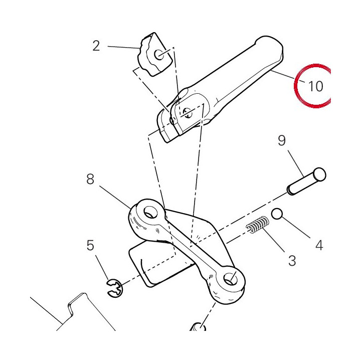 Repose-Pieds gauche — réf. 46410992AA | Ducati Store