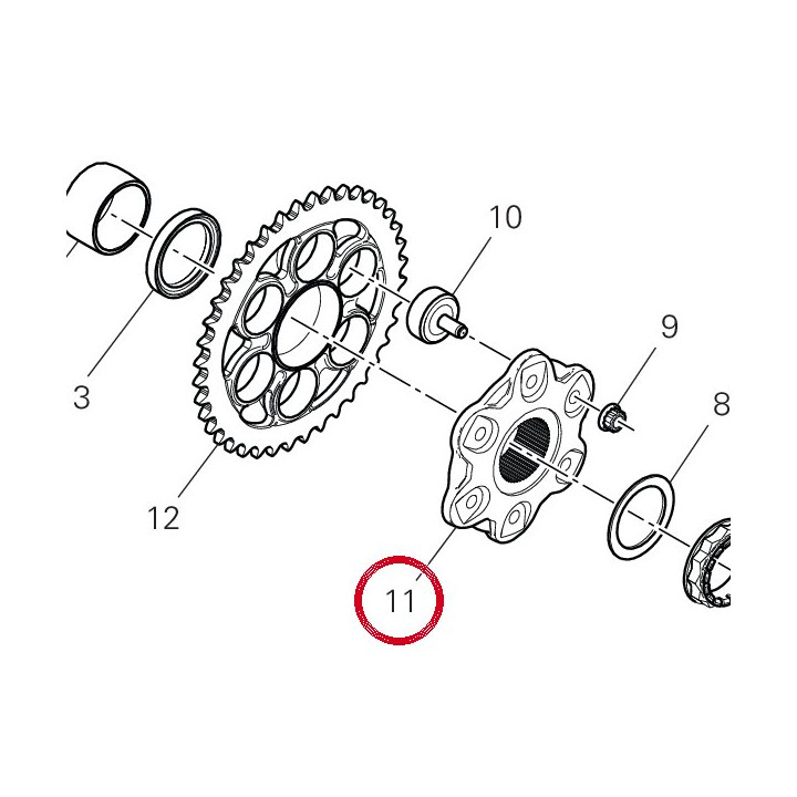 Bride Porte-Couronne — réf. 16016861AA | Ducati Store