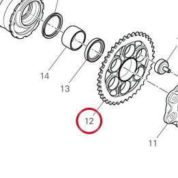 Courrone D42 49412041AA — réf. 49412041AA | Ducati Store