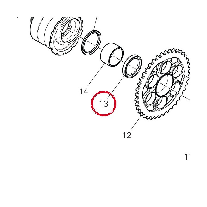 Entretoise 71413531AA — réf. 71413531AA | Ducati Store