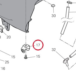 Bride gauche 8301G061AB — réf. 8301G061AB | Ducati Store