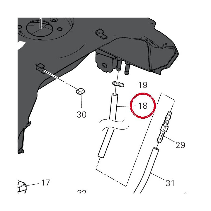 Tuyau drainage 59019251A — réf. 59019251A | Ducati Store