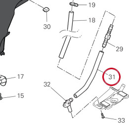Tuyau drainage 59019451A — réf. 59019451A | Ducati Store