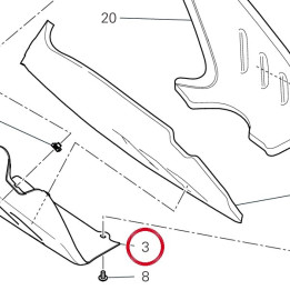 Calotte droit 4602I012AA — réf. 4602I012AA | Ducati Store