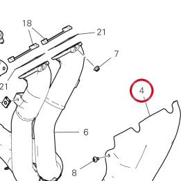 Pare-Chaleur devant — réf. 46110553B | Ducati Store