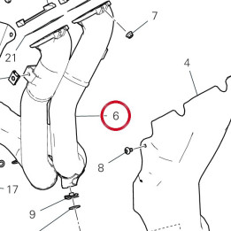 Collecteur D'Echappement — réf. 57014866B | Ducati Store
