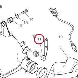 Support silencieux gauche — réf. 57610991AA | Ducati Store