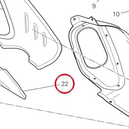 Panneau insonorisant droit — réf. 48611281A | Ducati Store