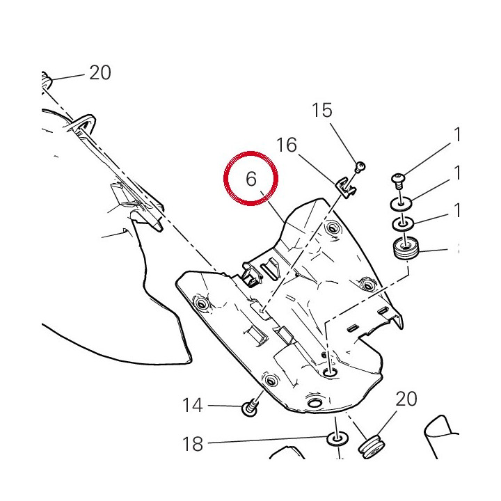 Pare-Chaleur 46111202A — réf. 46111202A | Ducati Store
