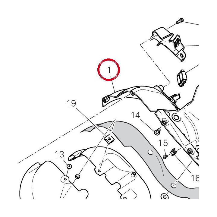 Pare-Chaleur gauche — réf. 4601F402A | Ducati Store