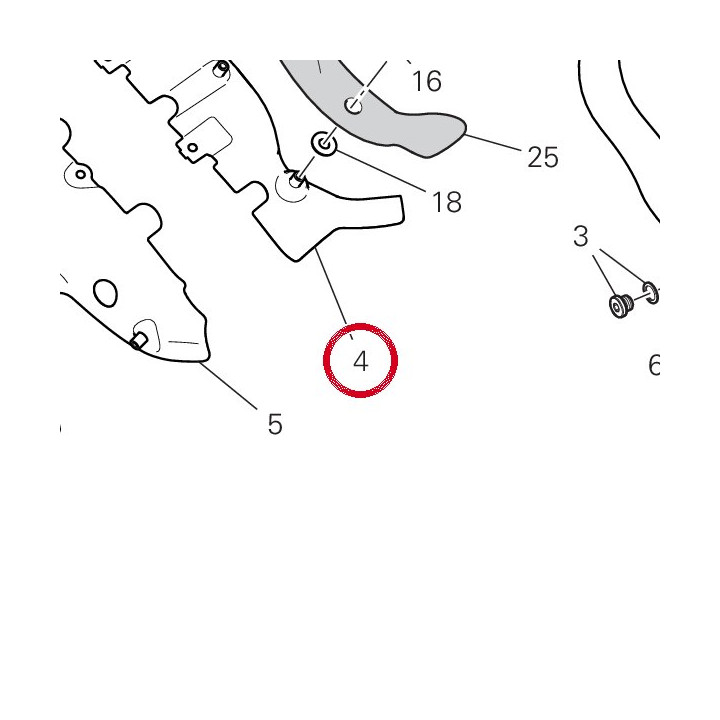 Pare-Chaleur arrière — réf. 46110572B | Ducati Store