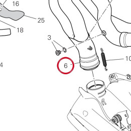 Tuyau d' échappement — réf. 57014874C | Ducati Store