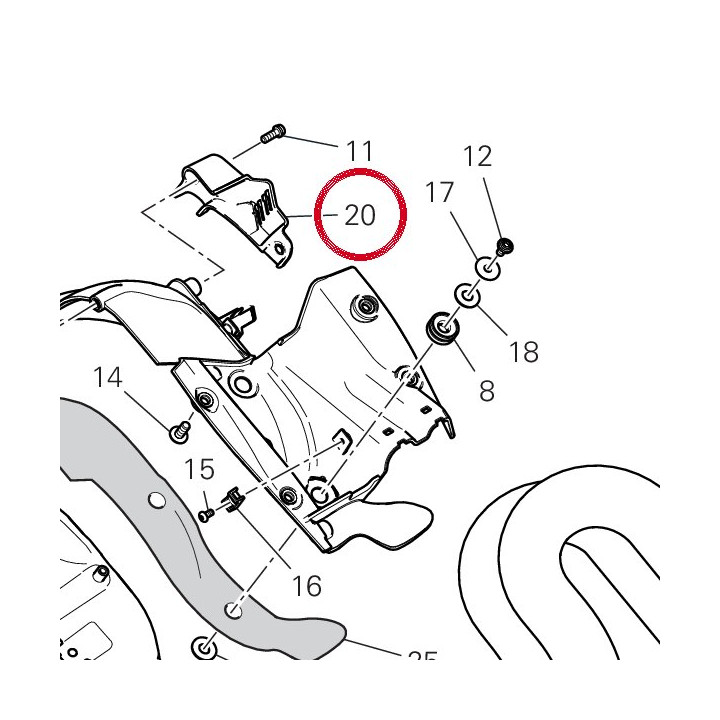 Protection câblage 4601G571A — réf. 4601G571A | Ducati Store