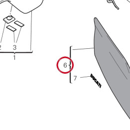 Panneau lateral droit — réf. 48212471AH | Ducati Store