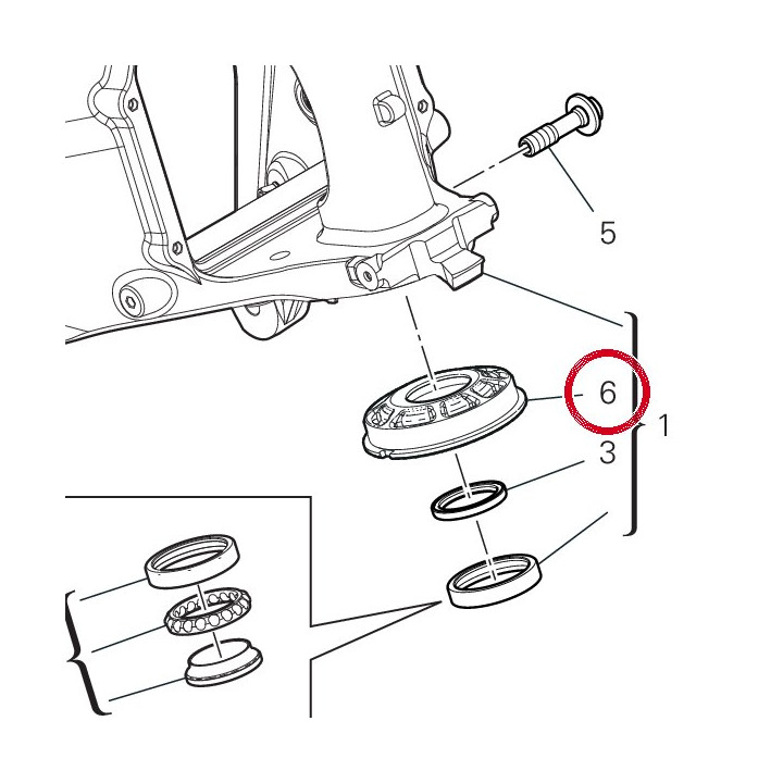 Douille inférieur — réf. 75610921AA | Ducati Store