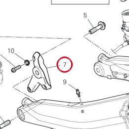 Support droit 82919242AA — réf. 82919242AA | Ducati Store