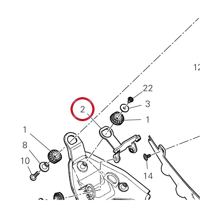 Equerre 8301I231BA — réf. 8301I231BA | Ducati Store