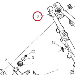 Bride arrière 47018334DA — réf. 47018334DA | Ducati Store