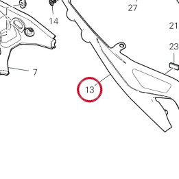 Calotte droit 48216971A — réf. 48216971A | Ducati Store