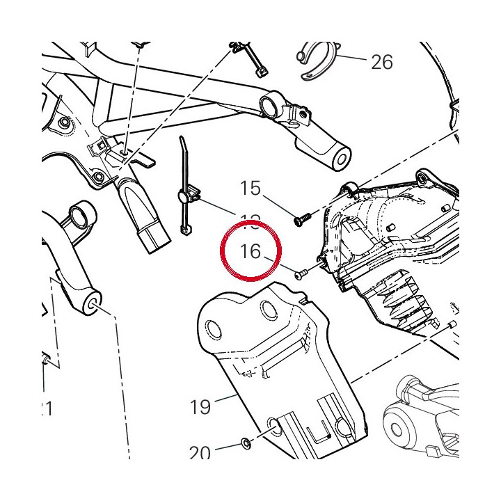 Vis tbei M4X10 77550221A — réf. 77550221A | Ducati Store