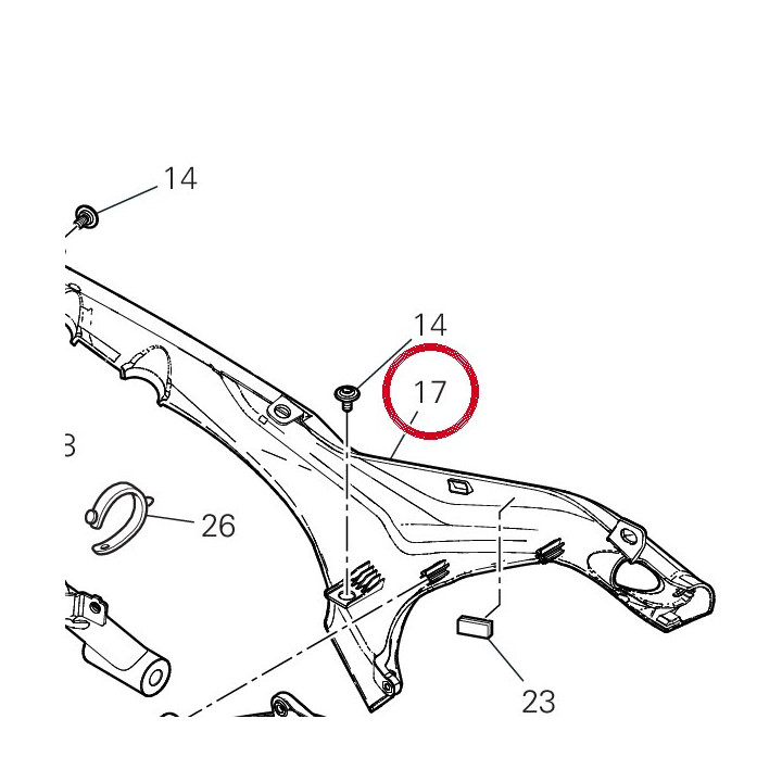 Calotte gauche 48216961A — réf. 48216961A | Ducati Store
