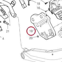 Panneau insonorisant gauche — réf. 48612041B | Ducati Store