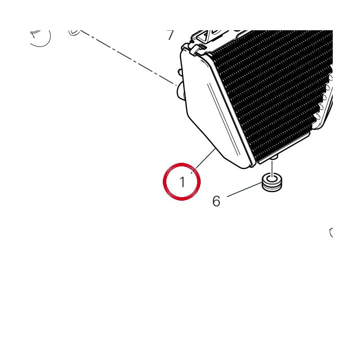 Radiateur à huile 54811364A — réf. 54811364A | Ducati Store