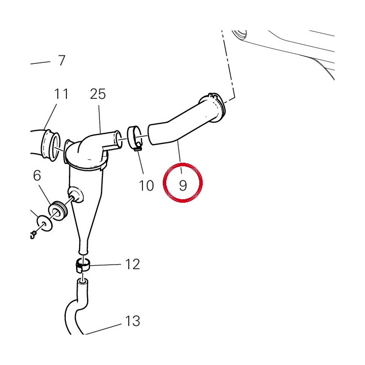 Tuyau Blow-By airbox — réf. 87611481A | Ducati Store