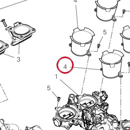 Entonnoir venturi prise air — réf. 13510692A | Ducati Store