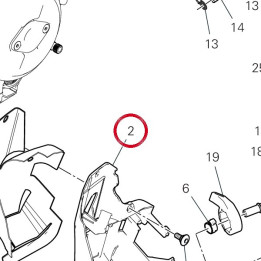 Bride fixation carbon — réf. 8291G771B | Ducati Store
