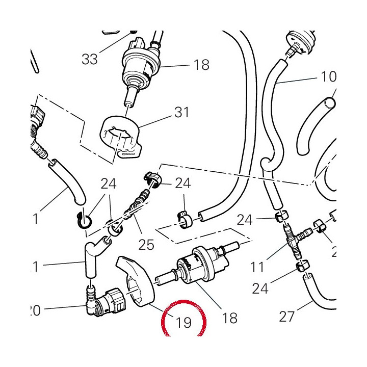 Purge valve support — réf. 70011401A | Ducati Store