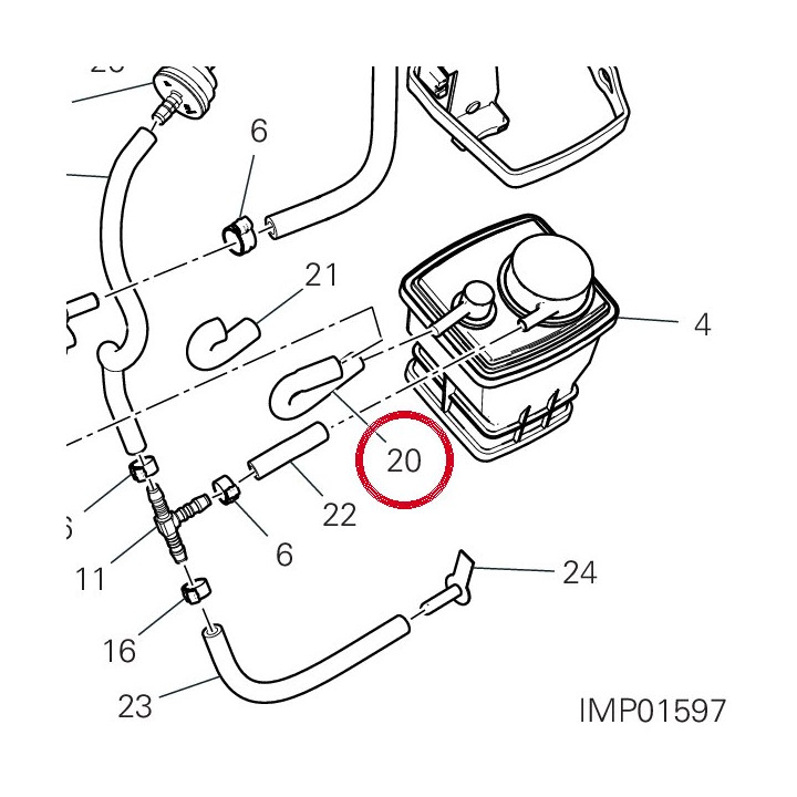 Tuyau 93511421A — réf. 93511421A | Ducati Store