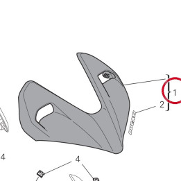Cover proiettore 4801B161AI — réf. 4801B161AI | Ducati Store
