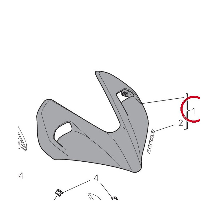 Cover proiettore 4801B161AI — réf. 4801B161AI | Ducati Store