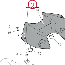 Cache réservoir 4801D692AA — réf. 4801D692AA | Ducati Store