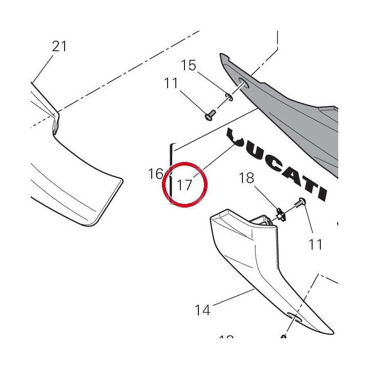 Decalcomanie 4381F701A — réf. 4381F701A | Ducati Store