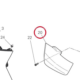 Aile droite supérieure — réf. 480PB111A | Ducati Store