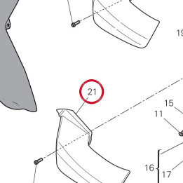 Aile droite inférieure — réf. 480PB121A | Ducati Store